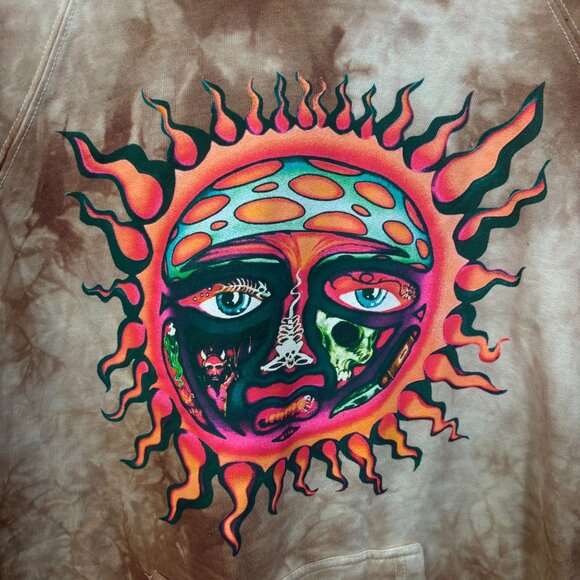 Sublime 1995 Summer Tour Tie Dye Ska Rock Band Hoodie Small - Picture 2 of 5